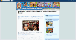 Desktop Screenshot of gamelostcasesholmes.blogspot.com