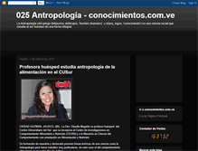 Tablet Screenshot of conocimientosantropologia.blogspot.com