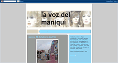 Desktop Screenshot of lavozdelmaniqui.blogspot.com