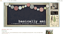 Desktop Screenshot of basicallyami.blogspot.com