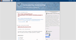 Desktop Screenshot of cocinaparahoy.blogspot.com