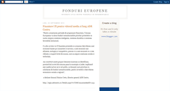 Desktop Screenshot of fondurile-europene.blogspot.com