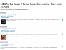 Tablet Screenshot of lcdmonitorrepairguides.blogspot.com