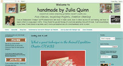 Desktop Screenshot of handmadebyjuliaquinn.blogspot.com