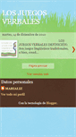 Mobile Screenshot of losjuegosverbales.blogspot.com