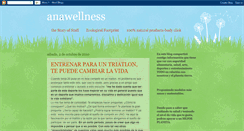 Desktop Screenshot of anawellness.blogspot.com