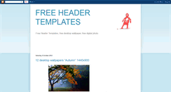 Desktop Screenshot of freeheadertemplates.blogspot.com