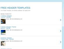 Tablet Screenshot of freeheadertemplates.blogspot.com