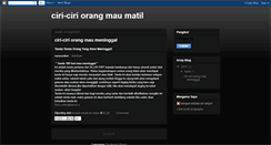 Desktop Screenshot of ciri-ciriorangmaumati.blogspot.com