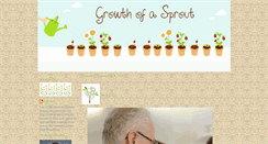 Desktop Screenshot of growthofasprout.blogspot.com