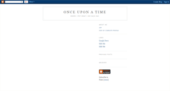 Desktop Screenshot of onceuponatime.blogspot.com