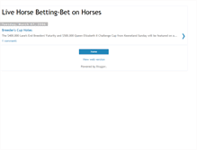 Tablet Screenshot of livehorsebetting-betonhorses.blogspot.com