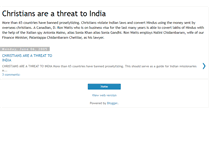 Tablet Screenshot of christianthreat.blogspot.com