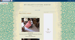 Desktop Screenshot of myheartsgivingbirth.blogspot.com