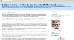 Desktop Screenshot of bridgingmemories.blogspot.com