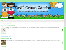 Tablet Screenshot of firstgradegarden.blogspot.com