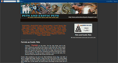 Desktop Screenshot of petsandexoticpets.blogspot.com