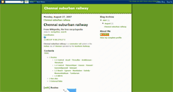 Desktop Screenshot of chennaisuburbanrailway.blogspot.com