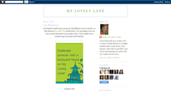 Desktop Screenshot of mylovelylane.blogspot.com