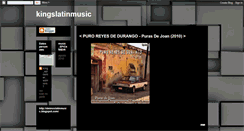 Desktop Screenshot of kingslatinmusic.blogspot.com