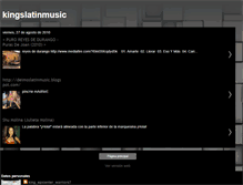 Tablet Screenshot of kingslatinmusic.blogspot.com