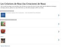 Tablet Screenshot of lescreationsderosa.blogspot.com
