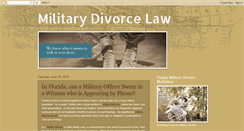 Desktop Screenshot of militarydivorcelaw.blogspot.com