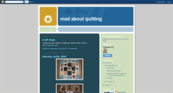 Desktop Screenshot of madaboutquilting.blogspot.com