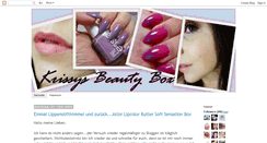 Desktop Screenshot of krissys-beauty-box.blogspot.com