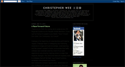 Desktop Screenshot of christepherwee.blogspot.com