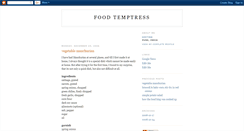 Desktop Screenshot of food-temptress.blogspot.com