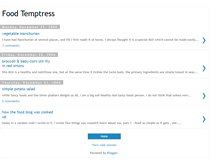 Tablet Screenshot of food-temptress.blogspot.com