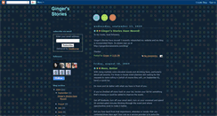 Desktop Screenshot of gingersstories.blogspot.com