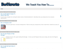 Tablet Screenshot of ewhowto.blogspot.com