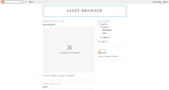 Desktop Screenshot of jazzybrowser.blogspot.com