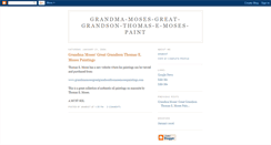 Desktop Screenshot of grandma-moses.blogspot.com