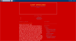 Desktop Screenshot of lostspoilerspot.blogspot.com