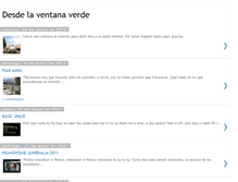Tablet Screenshot of desdelaventanaverde.blogspot.com