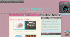 Desktop Screenshot of amanorganicshop.blogspot.com