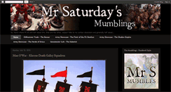 Desktop Screenshot of mrsaturdaysmumblings.blogspot.com