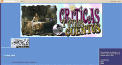 Desktop Screenshot of criticasyotroscuentos.blogspot.com
