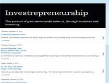 Tablet Screenshot of investrepreneurship.blogspot.com