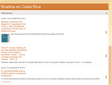 Tablet Screenshot of bioeticacostarica.blogspot.com