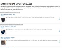 Tablet Screenshot of cantinhodasoportunidades.blogspot.com