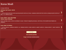 Tablet Screenshot of kuranmeali-dinle.blogspot.com