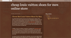 Desktop Screenshot of louisvuittonshoesformen.blogspot.com