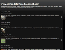 Tablet Screenshot of centrodelantero.blogspot.com