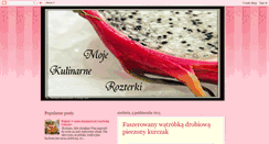 Desktop Screenshot of moje-kulinarne-rozterki.blogspot.com