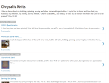 Tablet Screenshot of chrysalisknits.blogspot.com