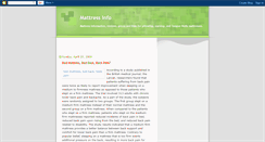 Desktop Screenshot of mattressinformation.blogspot.com